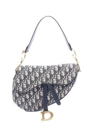 Christian Dior Pre-Owned 2010-2026 Oblique Canvas Saddle Bag shoulder bag - Blue