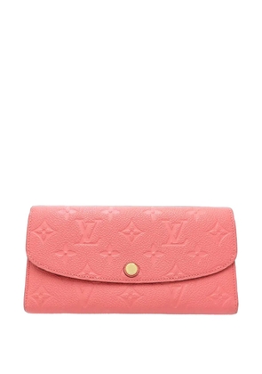Louis Vuitton Pre-Owned 2016 Monogram Empreinte Emilie Wallet long wallets - Pink