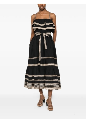 Ulla Johnson Lucian ruffled midi dress - Black