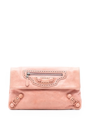 Balenciaga Pre-Owned 2005-2012 Lambskin Motocross Giant 21 Brogues Envelope clutch bag - Pink