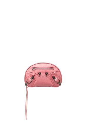 Balenciaga Pre-Owned 2021 Lambskin Motocross Le Cagole Makeup XS pouch - Pink