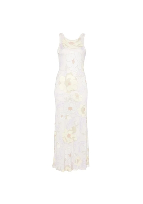 Monica Sarti floral-print sleeveless maxi dress - Neutrals