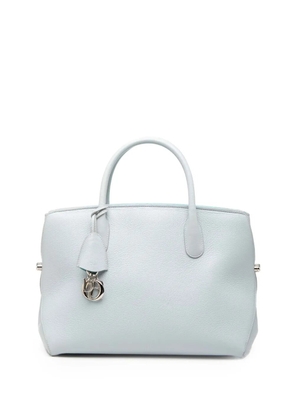 Christian Dior Pre-Owned 2013 Large Supple Grained Calfskin Open Bar Tote satchel - Blue