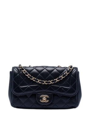 CHANEL Pre-Owned 2015-2016 Mini Quilted Lambskin Mademoiselle Chic Flap shoulder bag - Blue