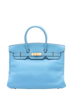 Hermès Pre-Owned 1998 Clemence Birkin Retourne 35 handbag - Blue