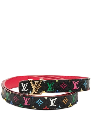 Louis Vuitton Pre-Owned 2008 Monogram Multicolore LV Initiales belt - Black