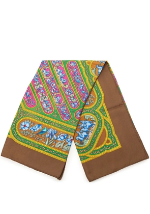Hermès Pre-Owned 2000-2020 Qalamdan Silk Scarf scarves - Brown
