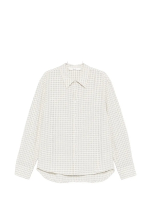 Séfr Wes check-pattern long-sleeve shirt - Neutrals