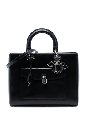 Christian Dior Pre-Owned 2014 Large Calfskin Pocket Tote Lady Dior satchel - Black