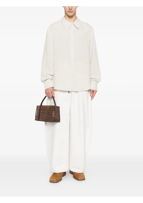 Séfr Wes check-pattern long-sleeve shirt - Neutrals