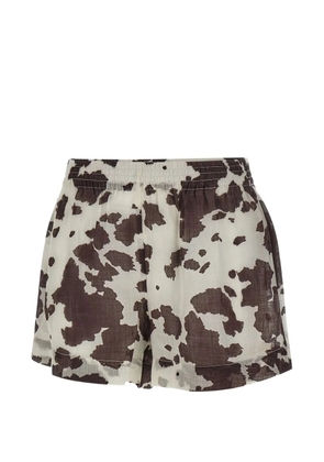 MC2 Saint Barth Meave animal-print shorts - Neutrals