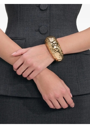 Self-Portrait hammered cuff bracelet - Gold