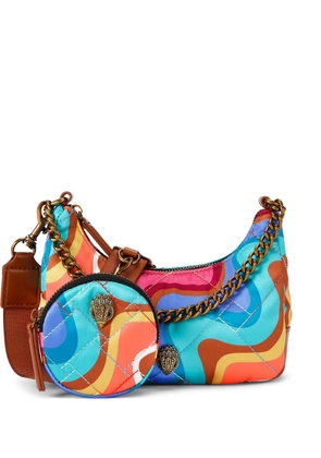 Kurt Geiger London small wave-print cross body bag - Blue