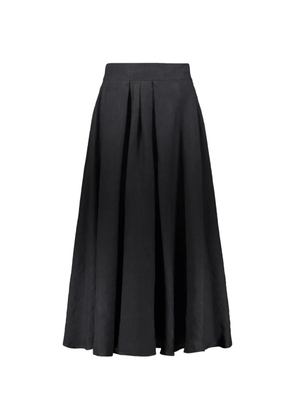 Fabiana Filippi bow-detail pleated midi skirt - Black