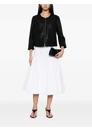 Betty Barclay sequin-embellished zip-up cardigan - Black