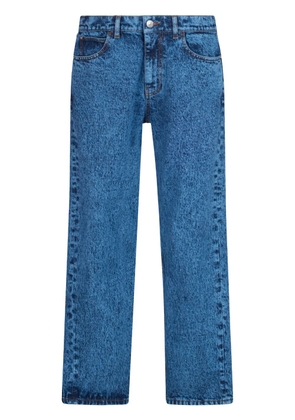Marni marble-dyed straight-leg jeans - Blue