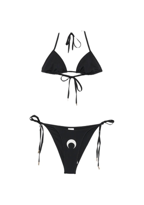 Marine Serre crescent-moon bikini - Black
