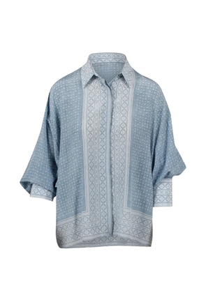 Ermanno Scervino geometric-print shirt - Blue