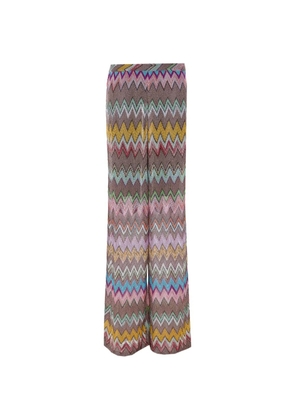 Missoni zigzag-patterned trousers - Neutrals