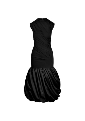 Ioana Ciolacu ruched balloon midi dress - Black