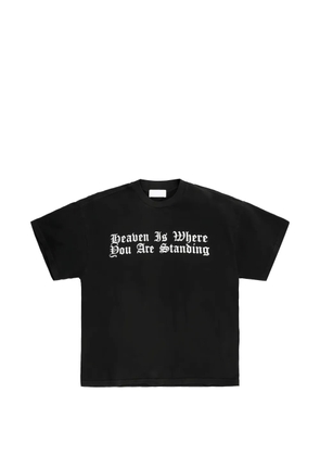 ALEXANDER DIGENOVA Heaven slogan-print t-shirt - Black