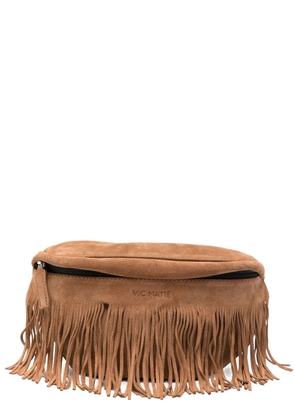 Vic Matie Sense fringe-trimmed belt bag - Brown