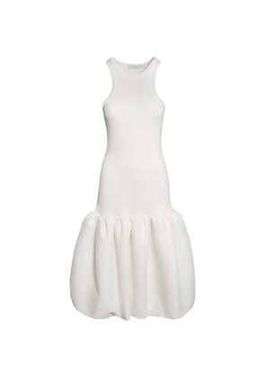 Ioana Ciolacu balloon-skirt tank midi dress - White