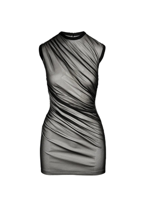 Ioana Ciolacu swirl ruched mini dress - Black