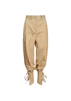 Ioana Ciolacu tie-fastening balloon trousers - Neutrals