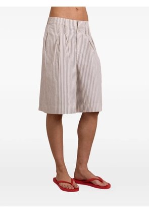 DAMSON MADDER Ambrosia striped shorts - Neutrals
