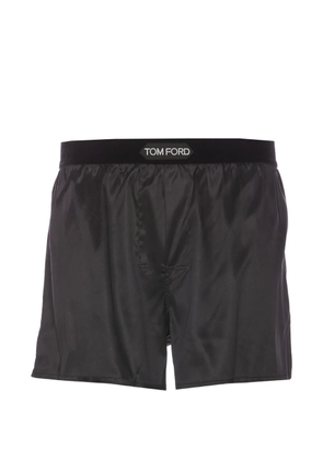 TOM FORD logo-patch shorts - Black