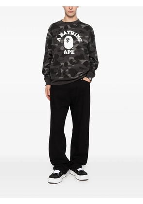 BAPE BLACK by *A BATHING APE® camouflage-pattern logo-print sweatshirt