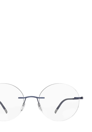 Silhouette rimless round-frame glasses - Blue