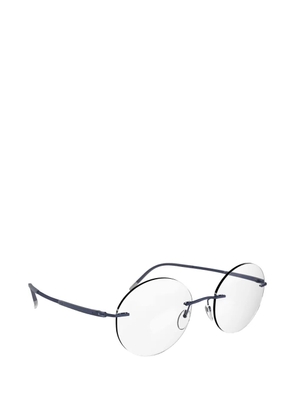 Silhouette rimless round-frame glasses - Blue