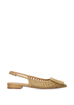 Bibi Lou woven buckle-detail ballet flats - Neutrals