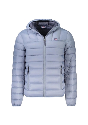Norwegian Rain quilted-design hooded jacket - Blue