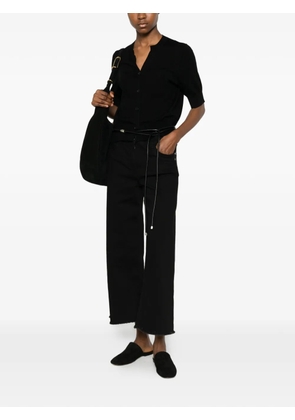 Betty Barclay Sally raw-hem wide-leg jeans - Black