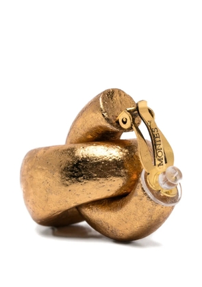 Monies interlocked-link clip-on earrings - Gold