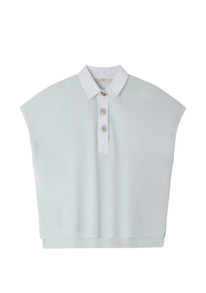 Sessùn Emiliano sleeveless polo top - Blue