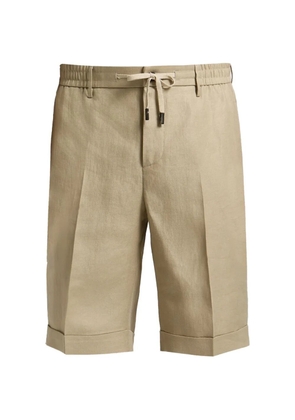 Peserico drawstring-waist turned-up shorts - Neutrals