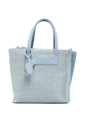 Furla leather-trim tote bag - Blue