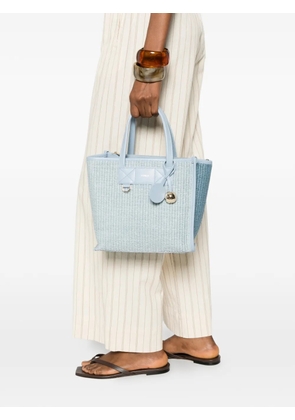 Furla leather-trim tote bag - Blue