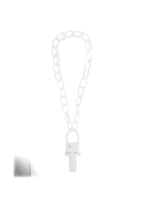 Jejia beaded-chain doll-pendant necklace - White
