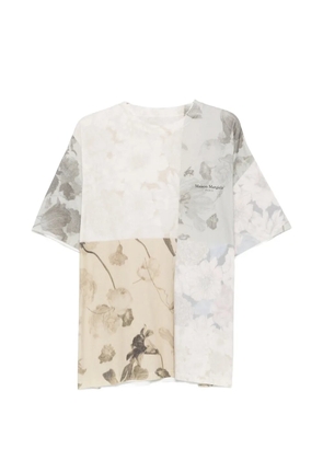 Maison Margiela floral-print round-neck T-shirt - Neutrals