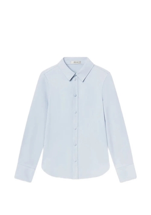 FRAME suede long-sleeve shirt - Blue