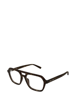 Saint Laurent Eyewear SL 905 tortoiseshell-effect geometric-frame glasses - Brown