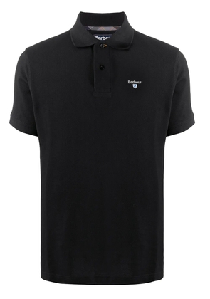 Barbour logo embroidered polo shirt - Black