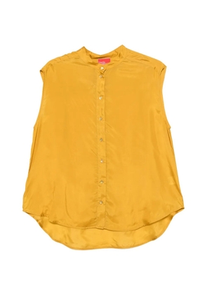 Merci sleeveless button-up blouse - Yellow