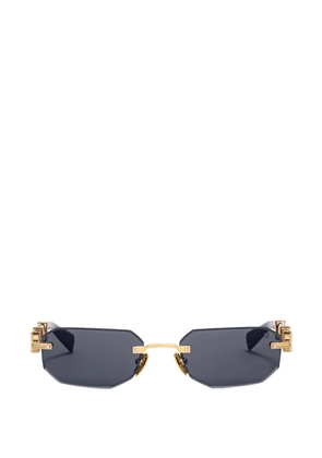 Balmain Eyewear geometric-frame rimless sunglasses - Black