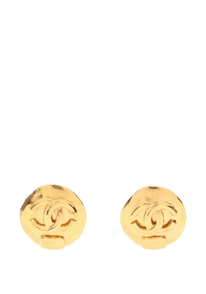 CHANEL Pre-Owned 1986-1988 clip-on-fastening earrings - Gold